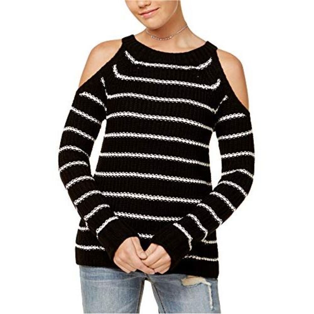Hippie Rose Juniors Cold Shoulder Sweater